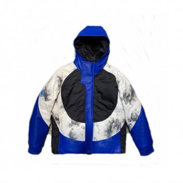Moncler 2019 Mens Patch Logo Down Leather Jacket - 몽클레어 2019 남성 패치 로고 다운 가죽 자켓 Moc01189x.Size(s 