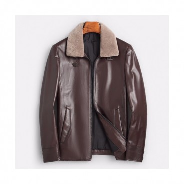 Burberry 2019 Mens Casual Leather Jacket - 버버리 2019 남성 캐쥬얼 가죽 자켓 Bur01573x.Size(m 