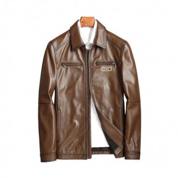 Louis vuitton 2019 Mens Logo Leather Jacket - 루이비통 2019 남성 로고 가죽 자켓 Lou01420x.Size(l 