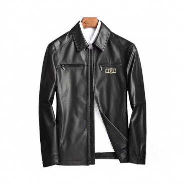 Louis vuitton 2019 Mens Logo Leather Jacket - 루이비통 2019 남성 로고 가죽 자켓 Lou01419x.Size(l 