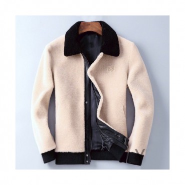 Loewe 2019 Mens Causal Mink Leather Jacket - 로에베 2019 남성 캐쥬얼 밍크 가죽 자켓 Loe0118x.Size(l 
