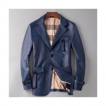 Burberry 2019 Mens Casual Leather Jacket - 버버리 2019 남성 캐쥬얼 가죽 자켓 Bur01453x.Size(l 