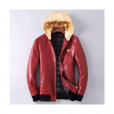 Loewe 2019 Mens Logo Casual Duck Down Leather Jacket - 로에베 2019 남성 로고 캐쥬얼 덕다운 가죽 자켓 Loe0117x.Size(m 