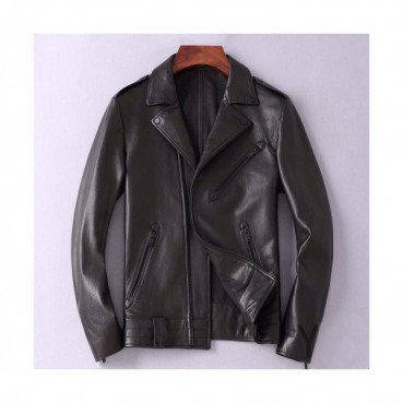 Louis vuitton 2019 Mens Logo Leather Jacket - 루이비통 2019 남성 로고 가죽 자켓 Lou01388x.Size(m 