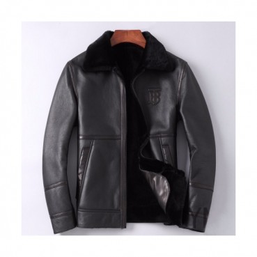 Burberry 2019 Mens Casual Leather Jacket - 버버리 2019 남성 캐쥬얼 가죽 자켓 Bur01448x.Size(l 