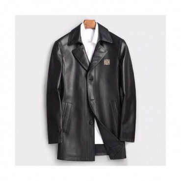 Loewe 2019 Mens Causal Leather Jacket - 로에베 2019 남성 캐쥬얼 가죽 자켓 Loe0115x.Size(l 