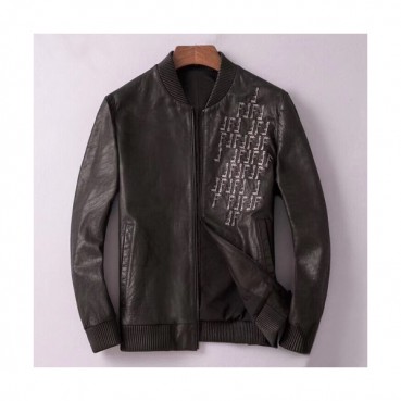 Fendi 2019 Mens Casual Leather Jacket - 펜디 2019 남성 캐쥬얼 레더 자켓 Fen0405x.Size(l 