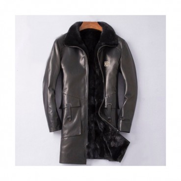 Loewe 2019 Mens Causal Mink Leather Jacket - 로에베 2019 남성 캐쥬얼 밍크 가죽 자켓 Loe0108x.Size(m 