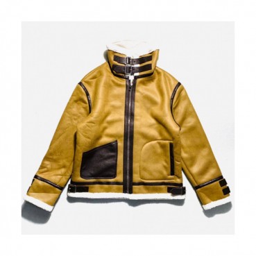 Loewe 2019 Mens Logo Casual Flannel Leather Jacket - 로에베 2019 남성 로고 캐쥬얼 플란넬 가죽 자켓 Loe0106x.Size(s 