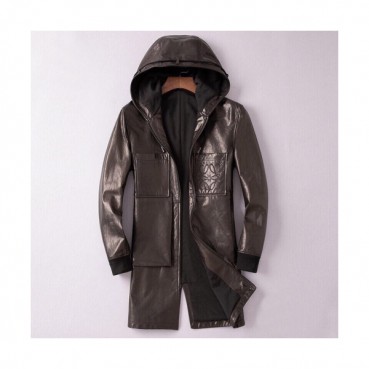 Loewe 2019 Mens Causal Leather Jacket - 로에베 2019 남성 캐쥬얼 가죽 자켓 Loe0105x.Size(m 
