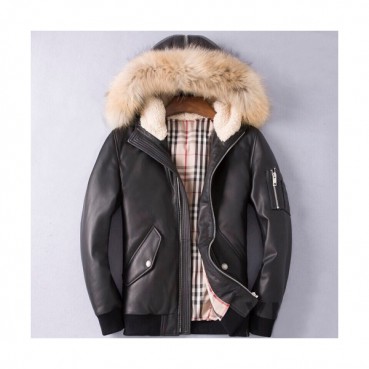 Burberry 2019 Mens Casual Duck Down Leather Jacket - 버버리 2019 남성 캐쥬얼 덕다운 가죽 자켓 Bur01397x.Size(m 