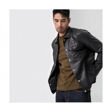 Chrome Hearts 2019 Mens Logo Casual Leather Jacket - 크롬하츠 2019 남성 로고 캐쥬얼 가죽 자켓 Chr0055x.Size(m 