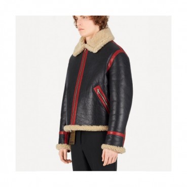 Louis vuitton 2019 Mens Logo Flannel Leather Jacket - 루이비통 2019 남성 로고 플란넬 가죽 자켓 Lou01313x.Size(m 