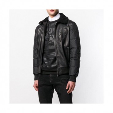 [미러급]Philipp plein 2019 Mens Leather Jacket - 필립플레인 2019 남성 베이직 가죽 자켓 Phi0069x.Size(m 