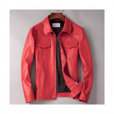 Loewe 2019 Mens Causal Leather Jacket - 로에베 2019 남성 캐쥬얼 가죽 자켓 Loe0089x.Size(l 