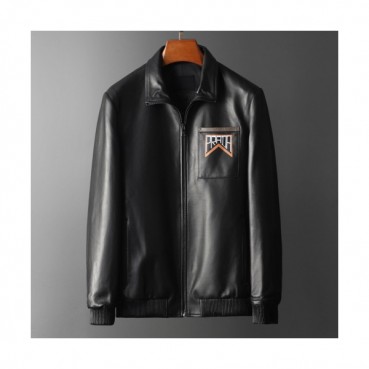 Prada 2019 Mens Logo Casual Leather Jacket - 프라다 2019 남성 로고 캐쥬얼 가죽 자켓 Pra0754x.Size(m 