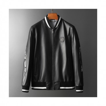 [미러급]Philipp plein 2019 Mens Leather Jacket - 필립플레인 2019 남성 레더 자켓 Phi0066x.Size(m 