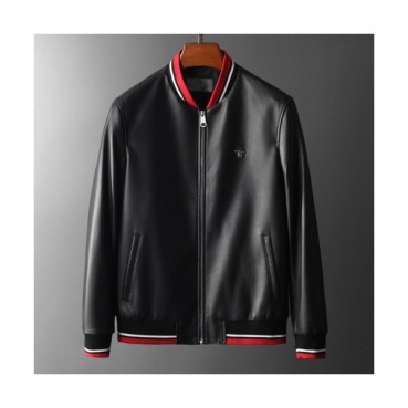 Dior 2019 Mens Logo Modern Leather Jacket - 디올 2019 남성 모던 레더자켓 Dio0372x.Size(m 
