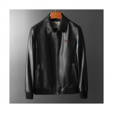 Burberry 2019 Mens Casual Leather Jacket - 버버리 2019 남성 캐쥬얼 레더 자켓 Bur01280x.Size(m 