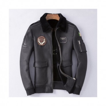 Armani 2019 Mens Logo Casual Leather Jacket - 알마니 2019 남성 로고 캐쥬얼 가죽자켓 Arm0296x.Size(m 