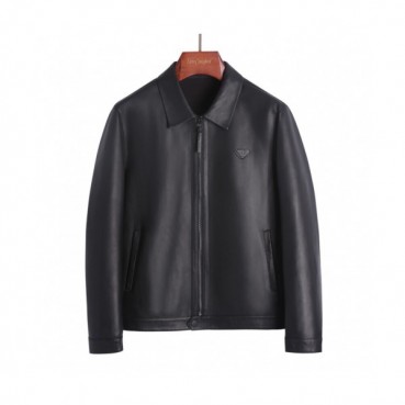 Armani 2019 Mens Logo Casual Leather Jacket - 알마니 2019 남성 로고 캐쥬얼 가죽자켓 Arm0281x.Size(m 