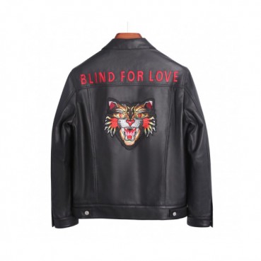 Gucci 2019 Mens Logo Casual Sheep-skin Jacket 