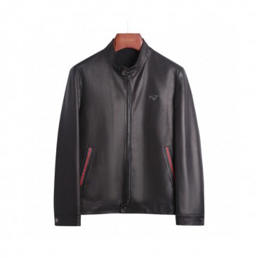 Gucci 2019 Mens Logo Casual Sheep-skin Jacket 