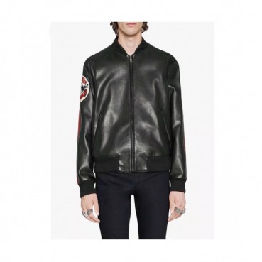Gucci 2019 Mens Logo Casual Sheep-skin Jacket 