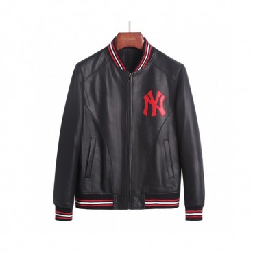 Gucci 2019 Mens Logo Casual Sheep-skin Jacket 