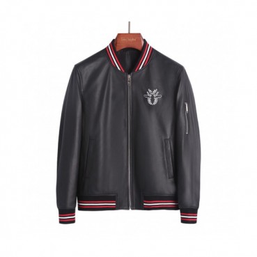 Dior 2019 Mens Logo Leather Jacket - 디올 2019 남성 레더자켓 Dio0347x.Size(m 