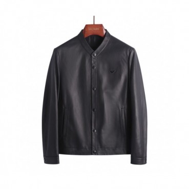 Armani 2019 Mens Logo Casual Leather Jacket - 알마니 2019 남성 로고 캐쥬얼 가죽자켓 Arm0280x.Size(m 