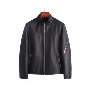 Armani 2019 Mens Logo Casual Leather Jacket - 알마니 2019 남성 로고 캐쥬얼 가죽자켓 Arm0279x.Size(m 