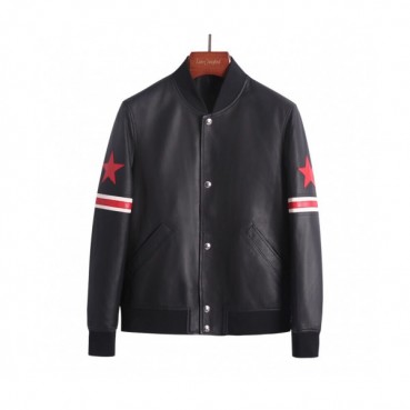 Givenchy 2019 Mens Logo Casual Leather Jacket - 지방시 남성 로고 캐쥬얼 레더 자켓 Giv0212x.Size(m 