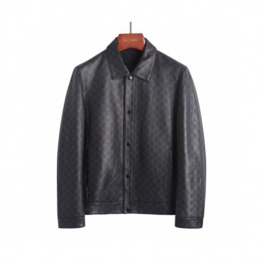 Gucci 2019 Mens Logo Casual Sheep-skin Jacket 