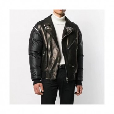 Balmain  Mens Casual Logo Leather Jackets Black - 발망 2021 남성 캐쥬얼 로고 가죽 자켓 Balm0154x Size(m 