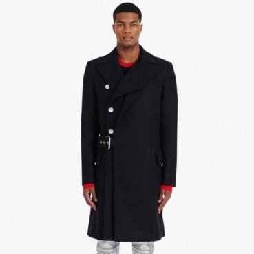 발망 남성 블랙 코트 - Balmain Mens Black Coats 