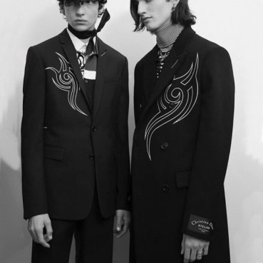 디올 남성 블랙 코트 - Dior Mens Black Coats 