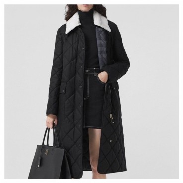 버버리 여성 블랙 다운 코트 - Burberry Womens Black Coats 