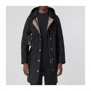 버버리 여성 블랙 다운 코트 - Burberry Womens Black Coats 