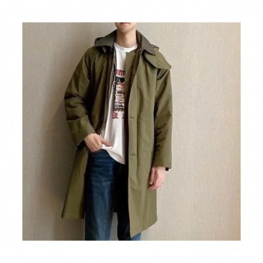 버버리 남성 카키 다운 코트 - Burberry Mens Khaki Coats 