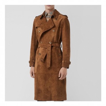 버버리 남자 카멜 가죽 코트 - Mens Camel Coats 
