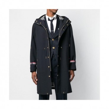 Thom Browne  Mens Casual Cotton Coats Navy - 톰브라운 2021 남성 캐쥬얼 코튼 코트 Thom01504x Size(1 