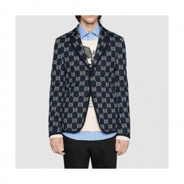 Gucci  Mm/Wm Casual Logo Suit Jackets Navy - 구찌 2021 남/녀 캐쥬얼 로고 슈트 자켓 Guc03851x Size(s 