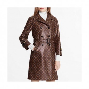 Louis vuitton Womens Leather Coat - 루이비통  여성 모노그램 가죽 코트 