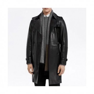 [버버리]Burberry 2020 Mens Vintage Leather Trench Coats - 버버리 2020 남성 빈티지 가죽 트렌치 코트 Bur01947x.Size(m 