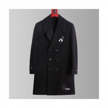 Fendi 2019 Mens Logo Cashmere Coat - 펜디 2019 남성 로고 캐시미어 코트 Fen0379x.Size(m 