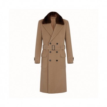 Fendi 2019 Mens Logo Cashmere Coat - 펜디 2019 남성 로고 캐시미어 코트 Fen0337x.Size(m 