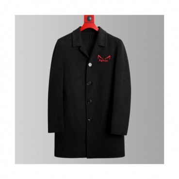 Fendi 2019 Mens Logo Cashmere Coat - 펜디 2019 남성 로고 캐시미어 코트 Fen0336x.Size(m 