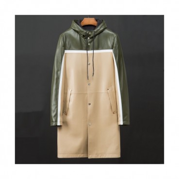 Givenchy 2019 Mens Modern Logo Two-tone Sheepskin Coat 