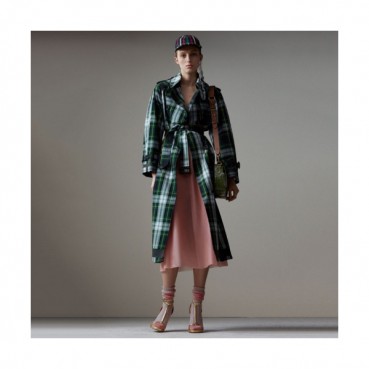 [매장판]Burberry 2019 Ladies Cotton Trench Coat - 버버리 여성 코튼 트렌치 코트 Bur0721x.Size(m